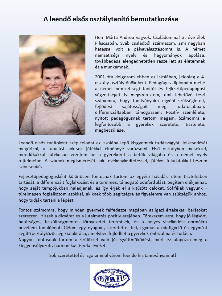 Leendő elsős tanító